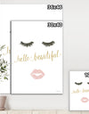 Silver Orchid 'fashion Glam Lips on Gold I - Posh & Luxe Canvas Artwork