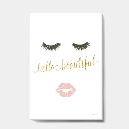Silver Orchid 'fashion Glam Lips on Gold I - Posh & Luxe Canvas Artwork