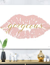 fashion Glam Lips on Gold II - Posh & Luxe Canvas Art