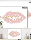 fashion Glam Lips on Gold II - Posh & Luxe Canvas Art