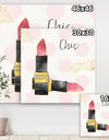 Fashion Glam lipstick II - Posh & Luxe Premium Canvas Wall Art