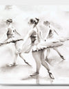 watercolors Ballerinas Dance I - French Country Canvas Artwork