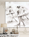 watercolors Ballerinas Dance I - French Country Canvas Artwork