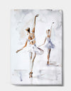 watercolors Ballerinas Dance II - French Country Canvas Art