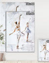 watercolors Ballerinas Dance II - French Country Canvas Art