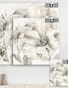 Silver Orchid 'Indigold Grey Peonies IV - Farmhouse Canvas Art