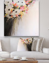 Pink Pastel Flowers - Farmhouse Premium Canvas Wall Art