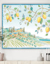 Mediterranean Village Field I - Traditional Gallery-wrapped Canvas