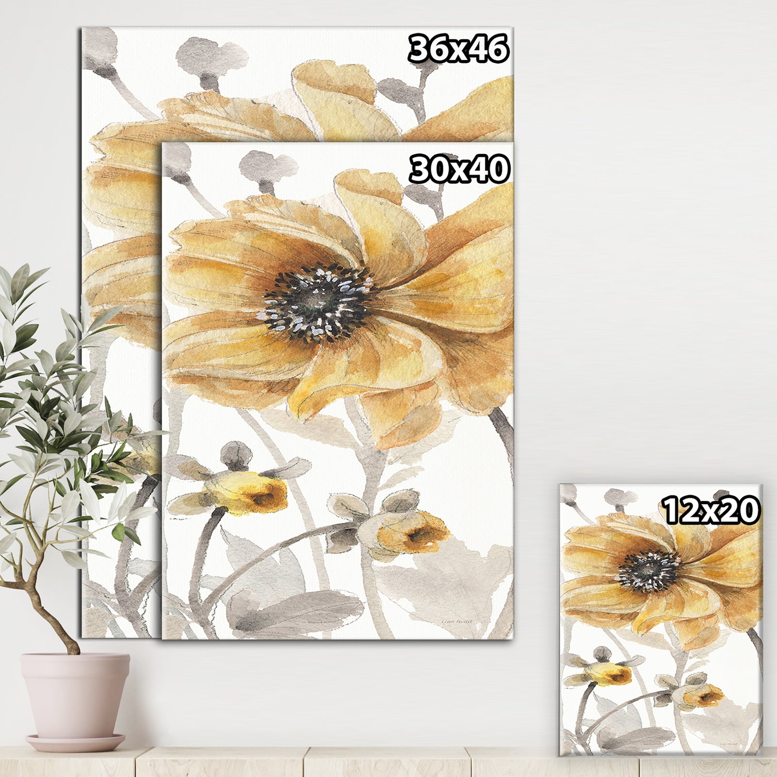 Fields of Gold VIII - Farmhouse Premium Canvas Wall Art