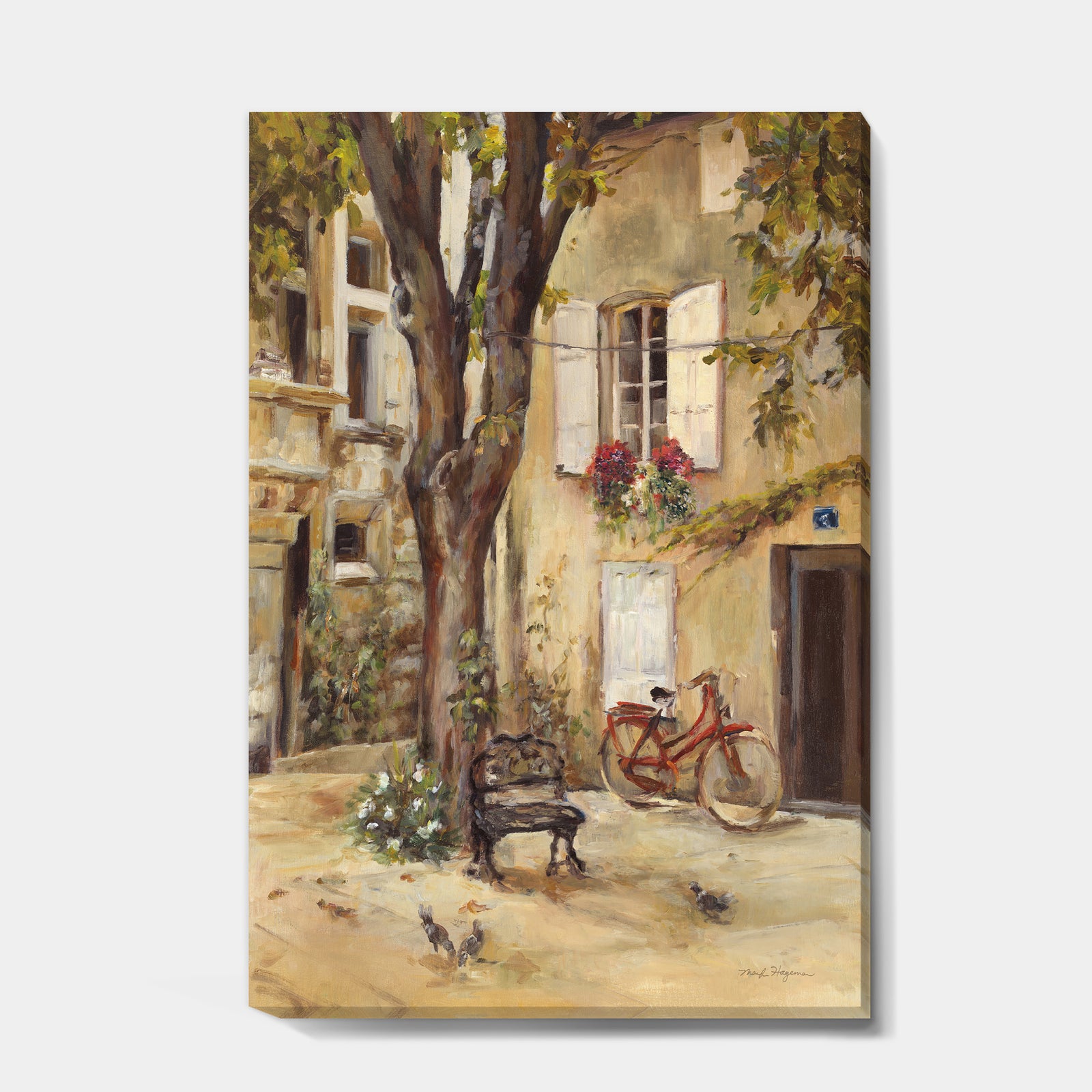 Provence French Village I - French Country Canvas Artwork