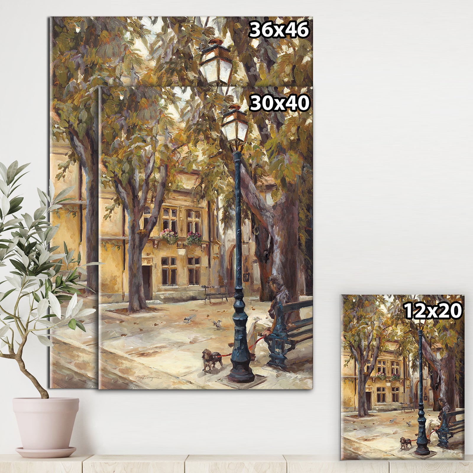 Provence French Village II - French Country Canvas Art