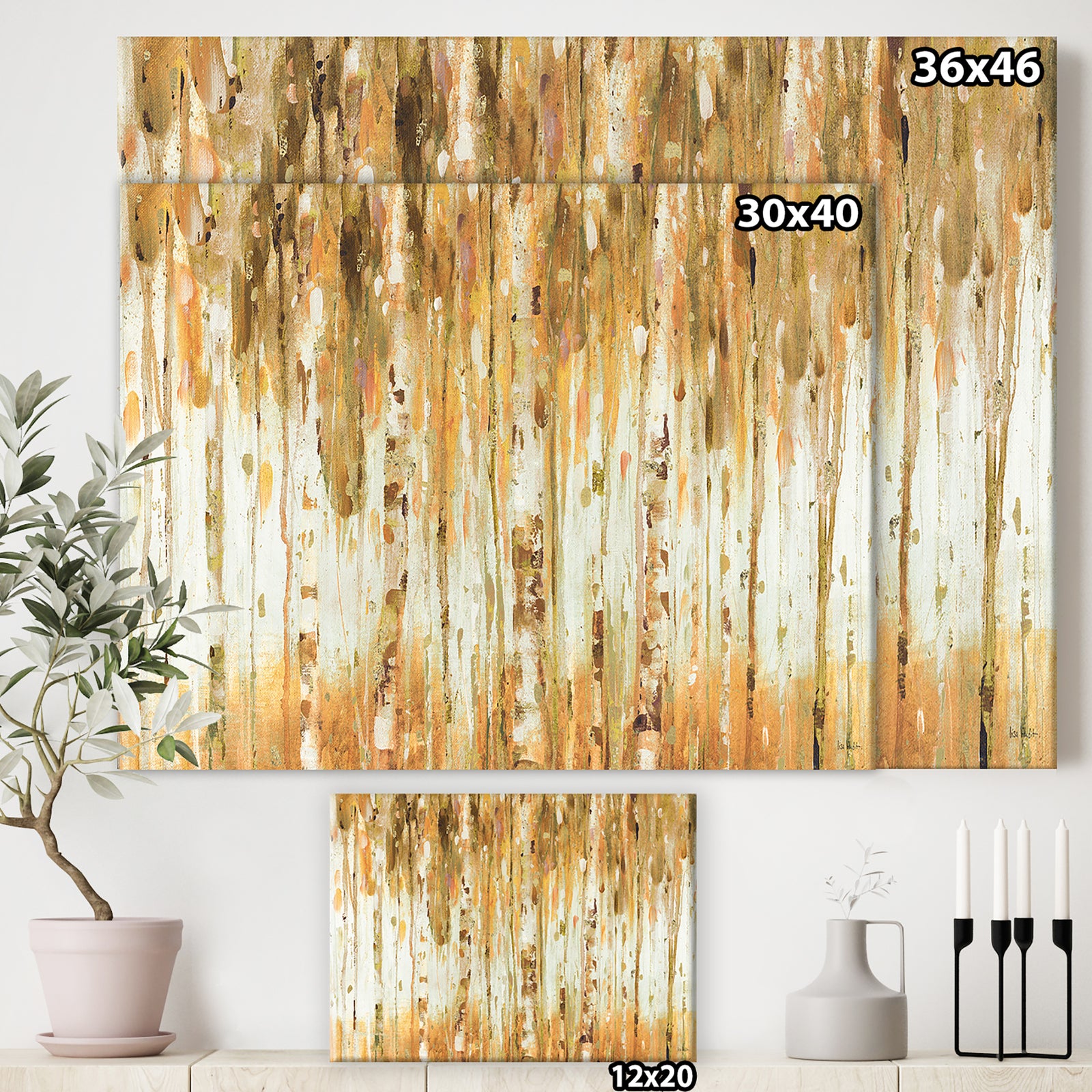 The Forest I Fall Crop - Glam Premium Canvas Wall Art