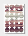 Plum Dots minimal geometric I - Transitional Canvas Art