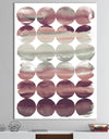Plum Dots minimal geometric I - Transitional Canvas Art