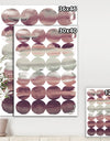 Plum Dots minimal geometric I - Transitional Canvas Art