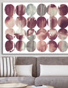 Plum Dots minimal geometric II - Transitional Premium Canvas Wall Art