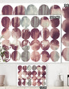 Plum Dots minimal geometric II - Transitional Premium Canvas Wall Art