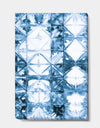 Indigo watercolor geometrical I - Contemporary Gallery-wrapped Canvas