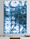Indigo watercolor geometrical III - Contemporary Canvas Art