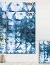 Indigo watercolor geometrical III - Contemporary Canvas Art