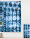 Indigo watercolor geometrical IV - Premium Canvas Wall Art