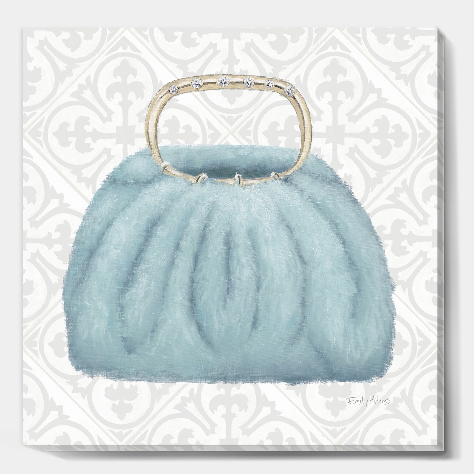 Glam cosmetics Blue Bag - Posh & Luxe Canvas Artwork