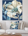 Indigold Watercolor Flower I - Farmhouse Gallery-wrapped Canvas