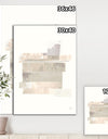 Geometric Neutral Form II - Shabby Chic Canvas Art