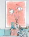 Coastal Sea Life III fish sketches - Nautical & Coastal Premium Canvas Wall Art