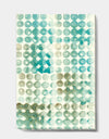 Turquoise Watercolor geometrical V - Modern & Transitional Canvas Art