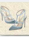 Glam cosmetics Blue Shoes - Fashion Gallery-wrapped Canvas