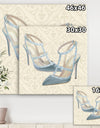 Glam cosmetics Blue Shoes - Fashion Gallery-wrapped Canvas