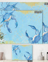 Blue Coastal crab Battle - Nautical & Coastal Canvas Art