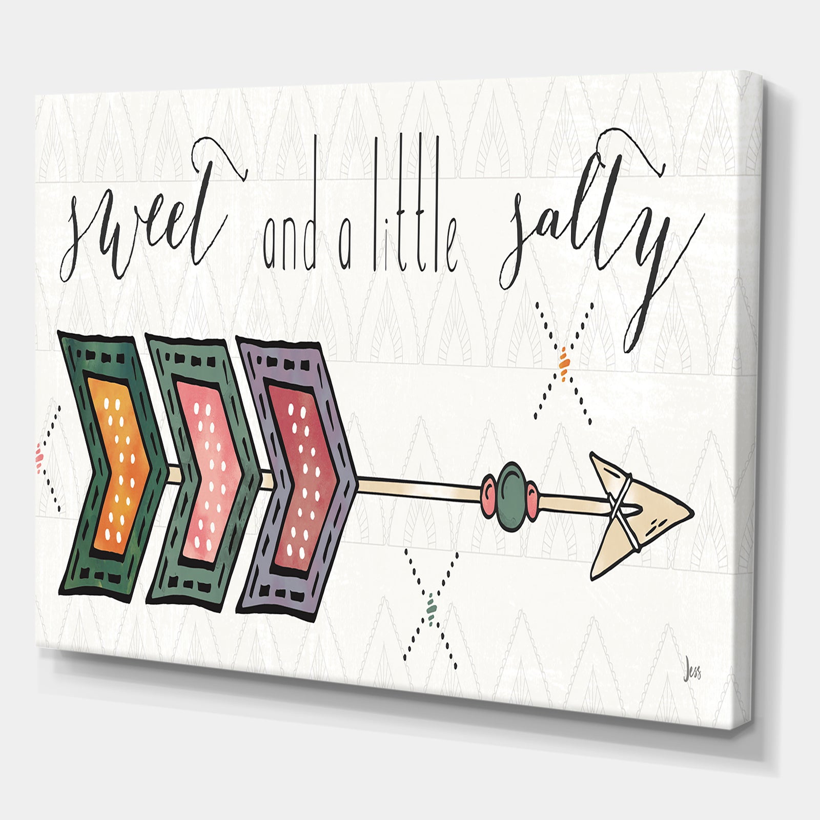 sweet and a little guilty Boho Arrow II - Bohemian & Eclectic Premium Canvas Wall Art
