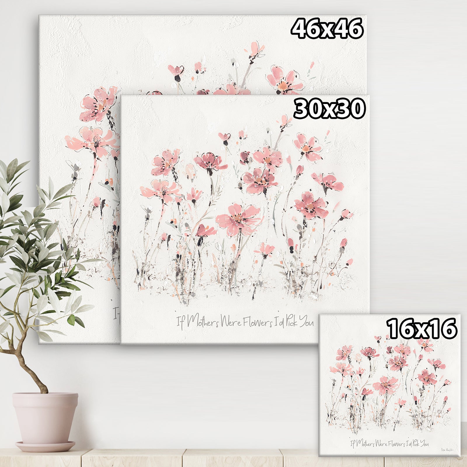 Wildflowers III - Traditional Canvas Art