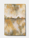 Glam Cream and Brown Curious Sky - Modern Premium Canvas Wall Art