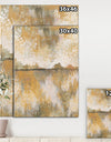 Glam Cream and Brown Curious Sky - Modern Premium Canvas Wall Art