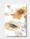 Fields of Gold Watercolor Flower II - Cabin & Lodge Canvas Artwork