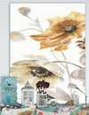 Fields of Gold Watercolor Flower II - Cabin & Lodge Canvas Artwork