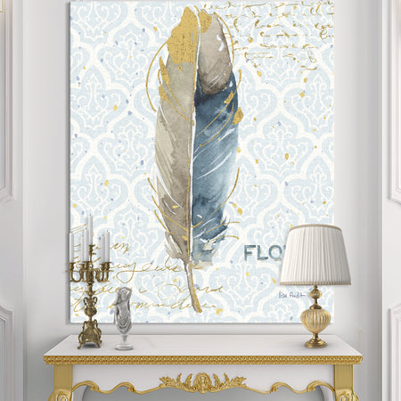 Fields of Gold Watercolor Flower IV - Traditional Premium Canvas Wall Art