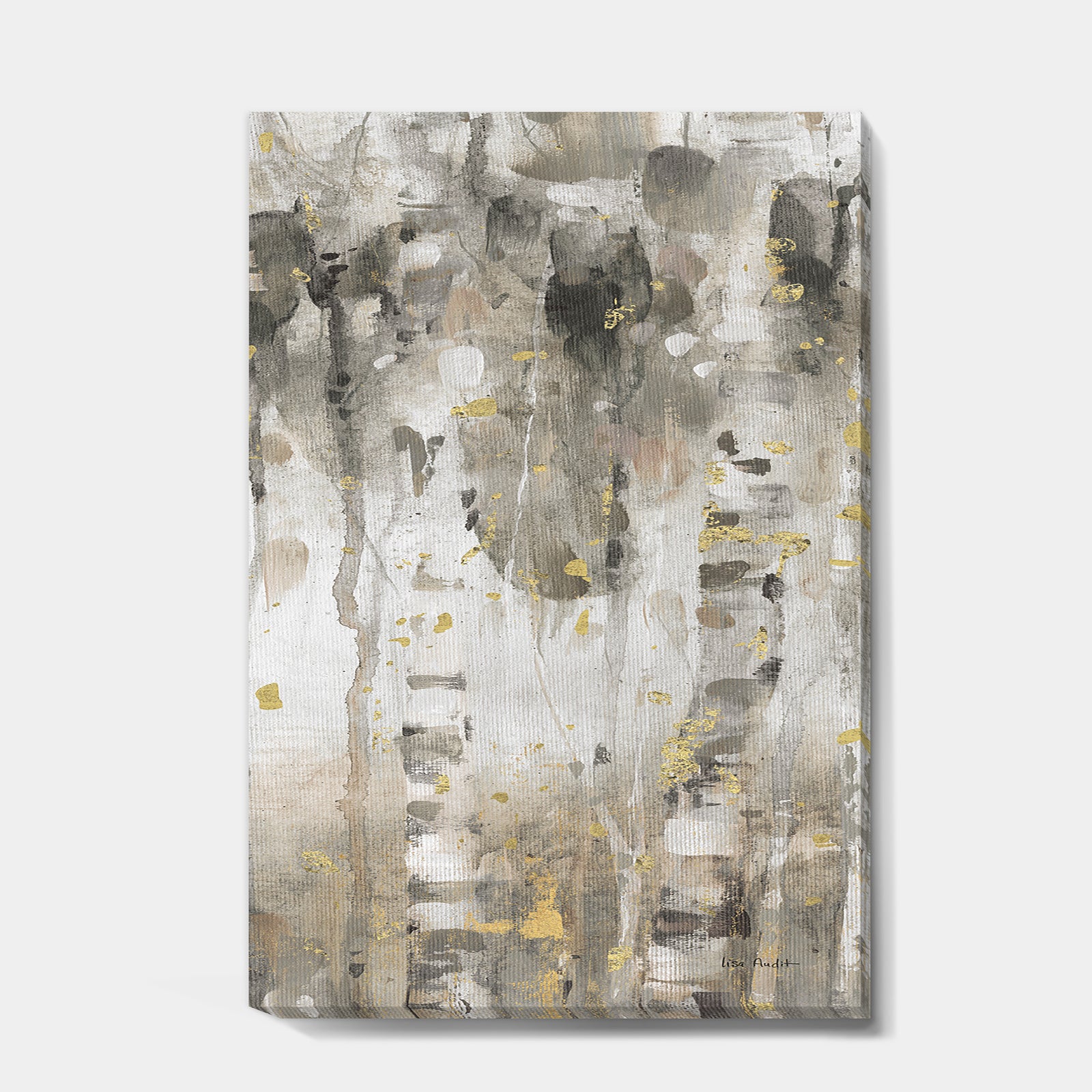 The Modern Grey Forest I - Farmhouse Gallery-wrapped Canvas