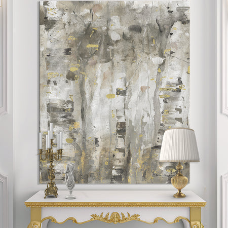 The Modern Grey Forest II - Farmhouse Canvas Artwork