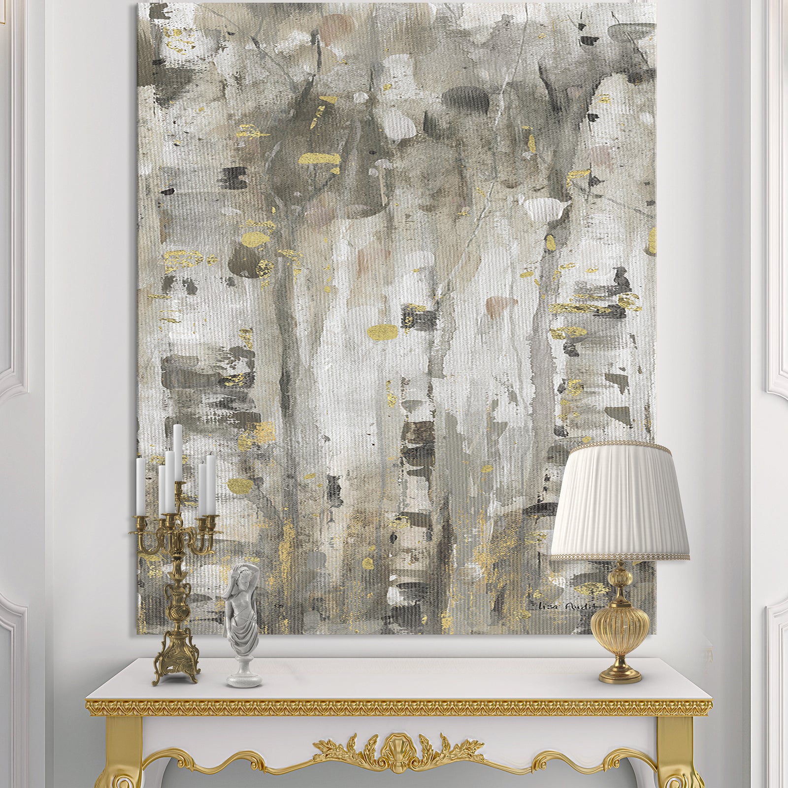 The Modern Grey Forest II - Farmhouse Canvas Artwork