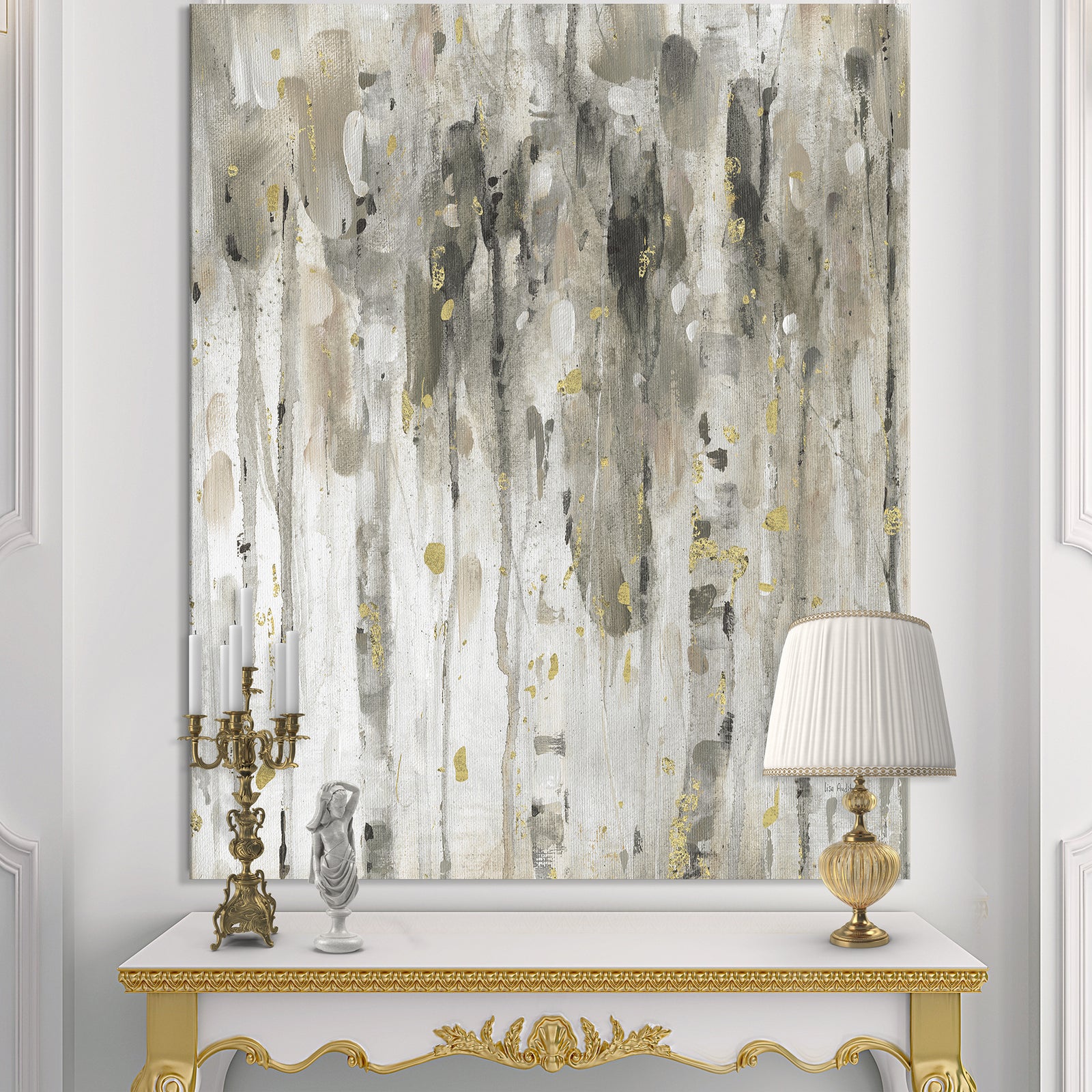 The Modern Grey Forest IV - Farmhouse Premium Canvas Wall Art