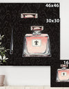 Glam & Fashion Parfum Boudoir I - Posh & Luxe Gallery-wrapped Canvas