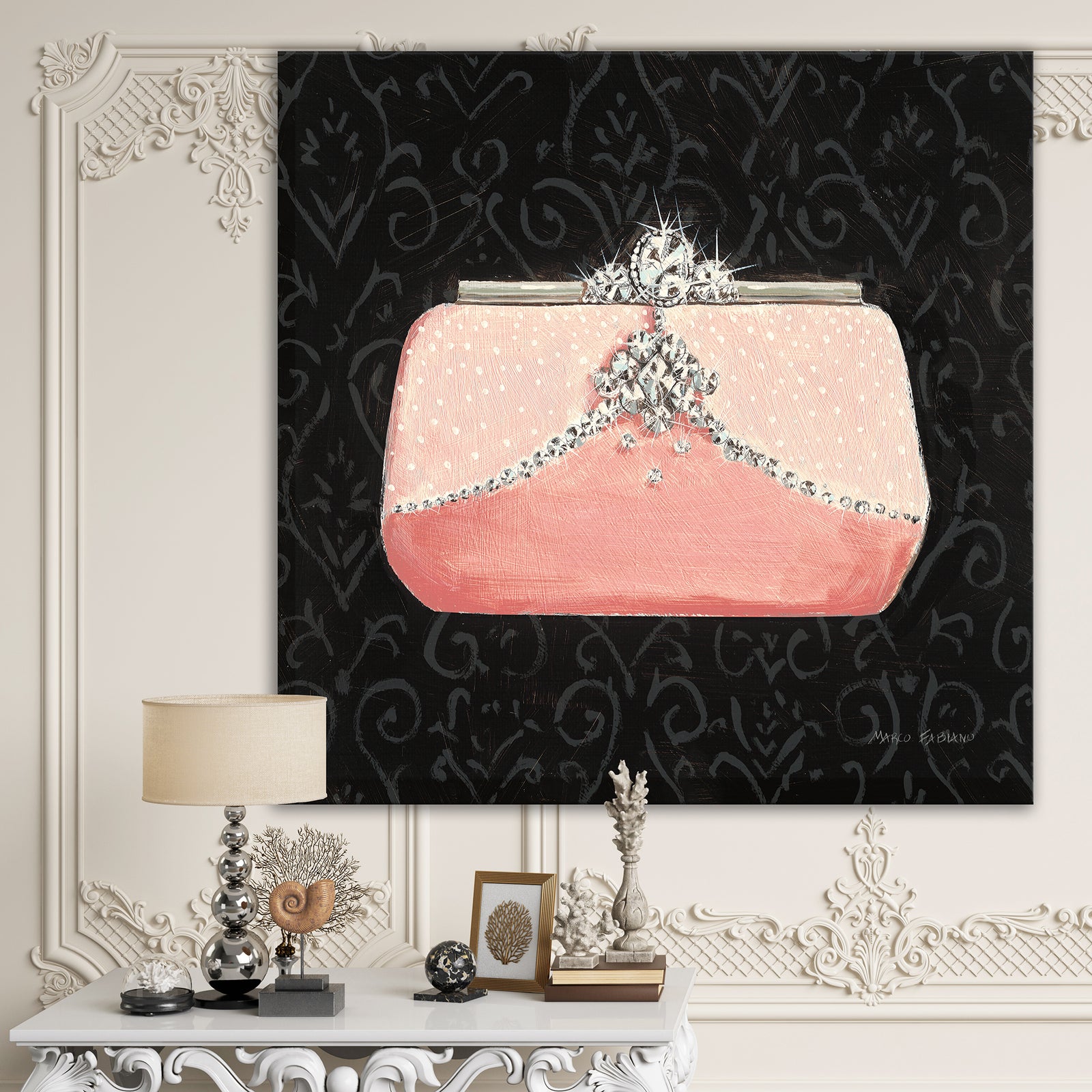 Glam & Fashion Parfum Boudoir II - Posh & Luxe Canvas Artwork