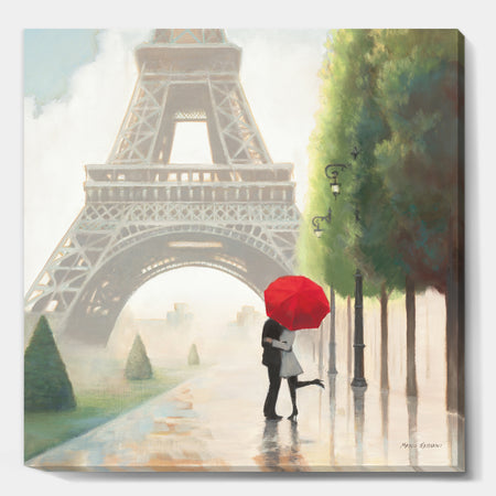 Paris Romance Couples - Romantic French Country Canvas Art