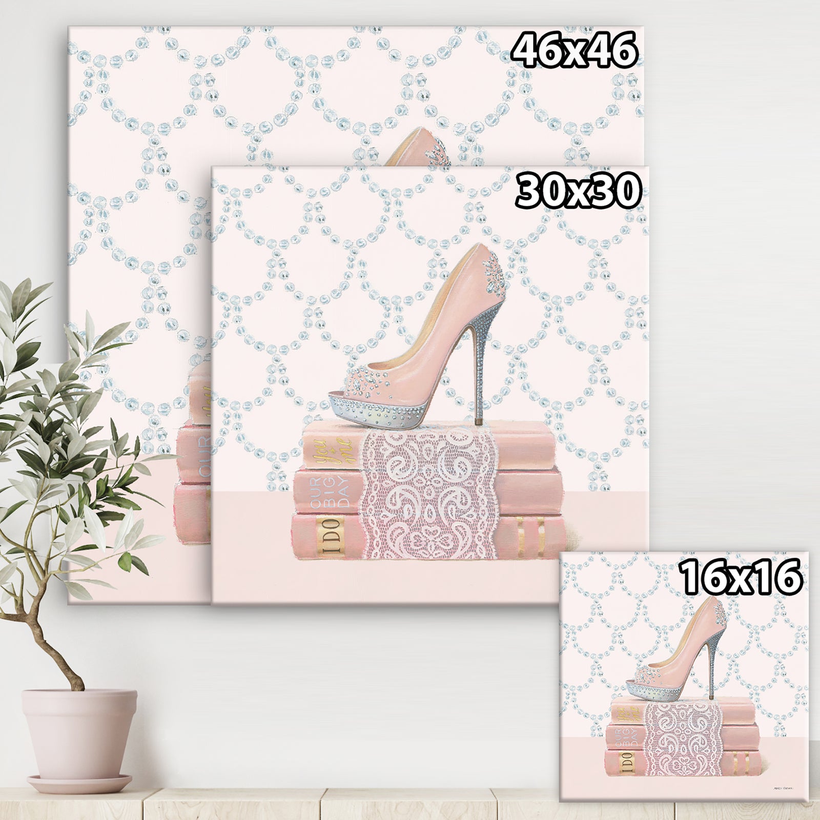 Fashion and Glam Shoes II - Posh & Luxe Premium Canvas Wall Art