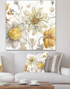 Fields of Gold Watercolor Flower V - Traditional Gallery-wrapped Canvas