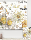 Fields of Gold Watercolor Flower V - Traditional Gallery-wrapped Canvas